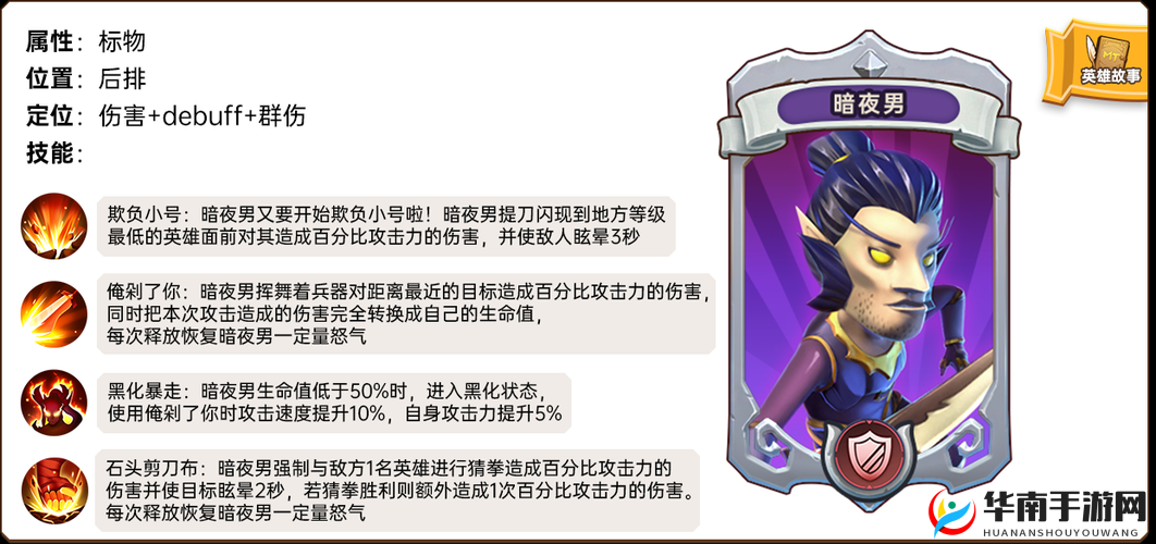 我叫MT英雄杀人物攻略之暗夜男的双刃剑之道