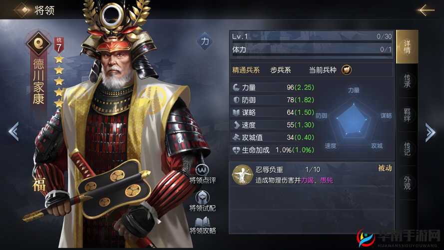 诸王之战A级英雄介绍，德川家康