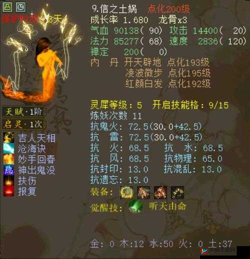 大话西游手游战神女娲初值介绍,势如破竹,越战越勇