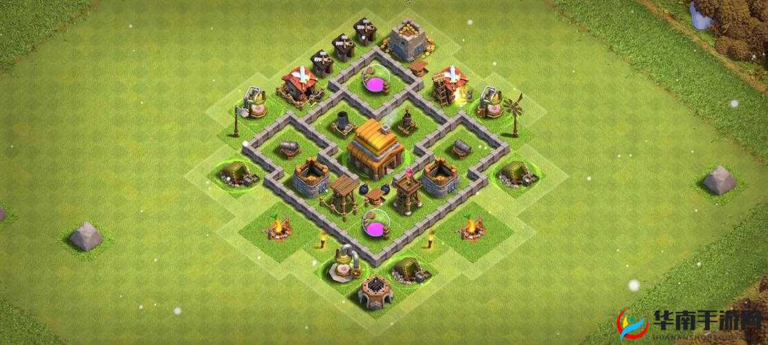 部落冲突4本如何布局才能无敌？强力4本阵型参考图详解揭秘！
